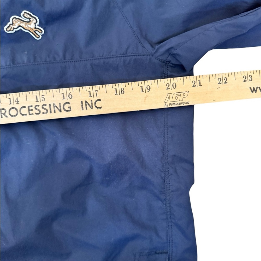 Tracksmith Blue Lightweight Running Jacket Hooded… - image 5